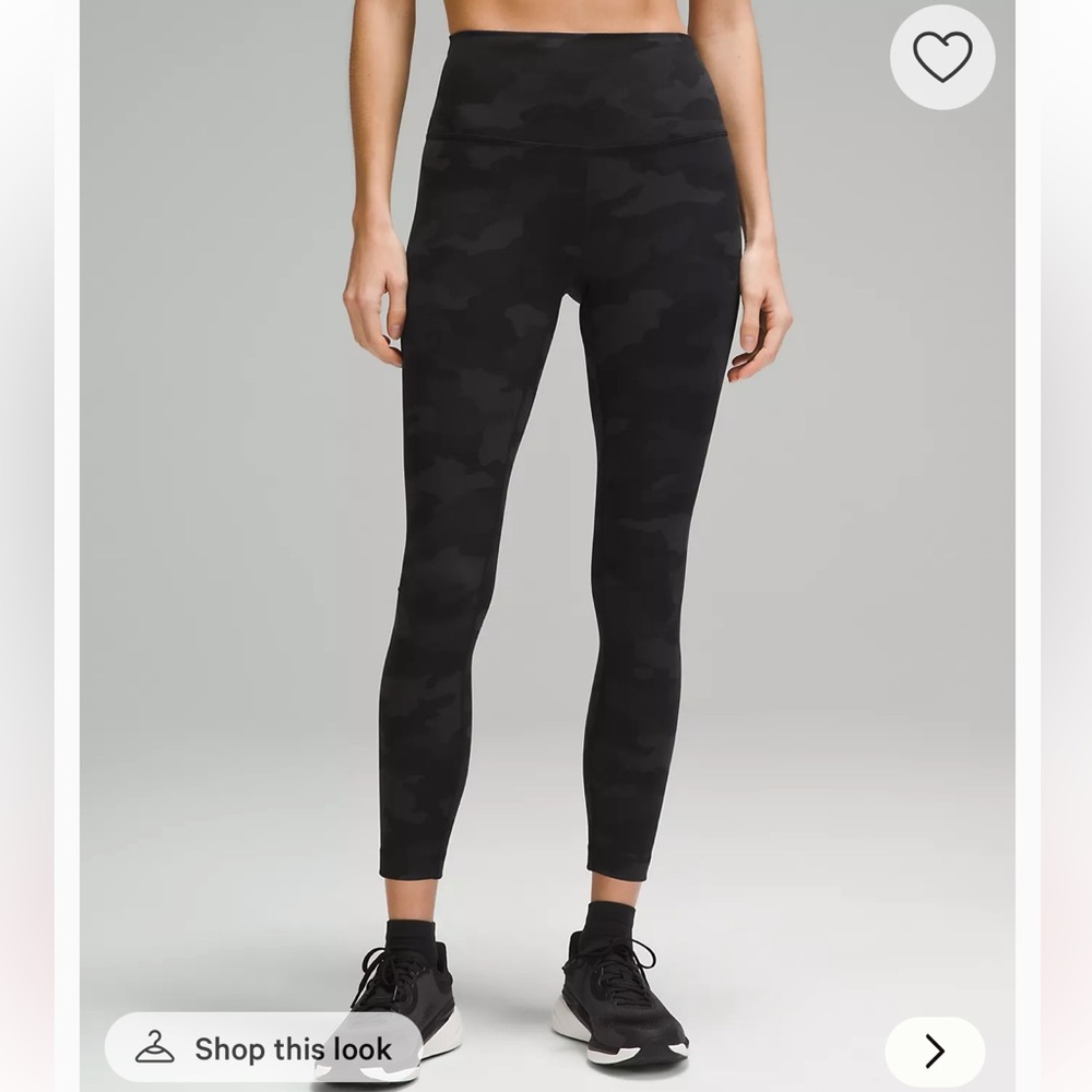 lululemon athletica Black Camo Leggings